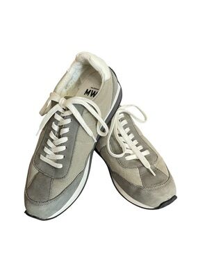 Madewell League lace up leather & textile sneakers 9.5 women, 8 men